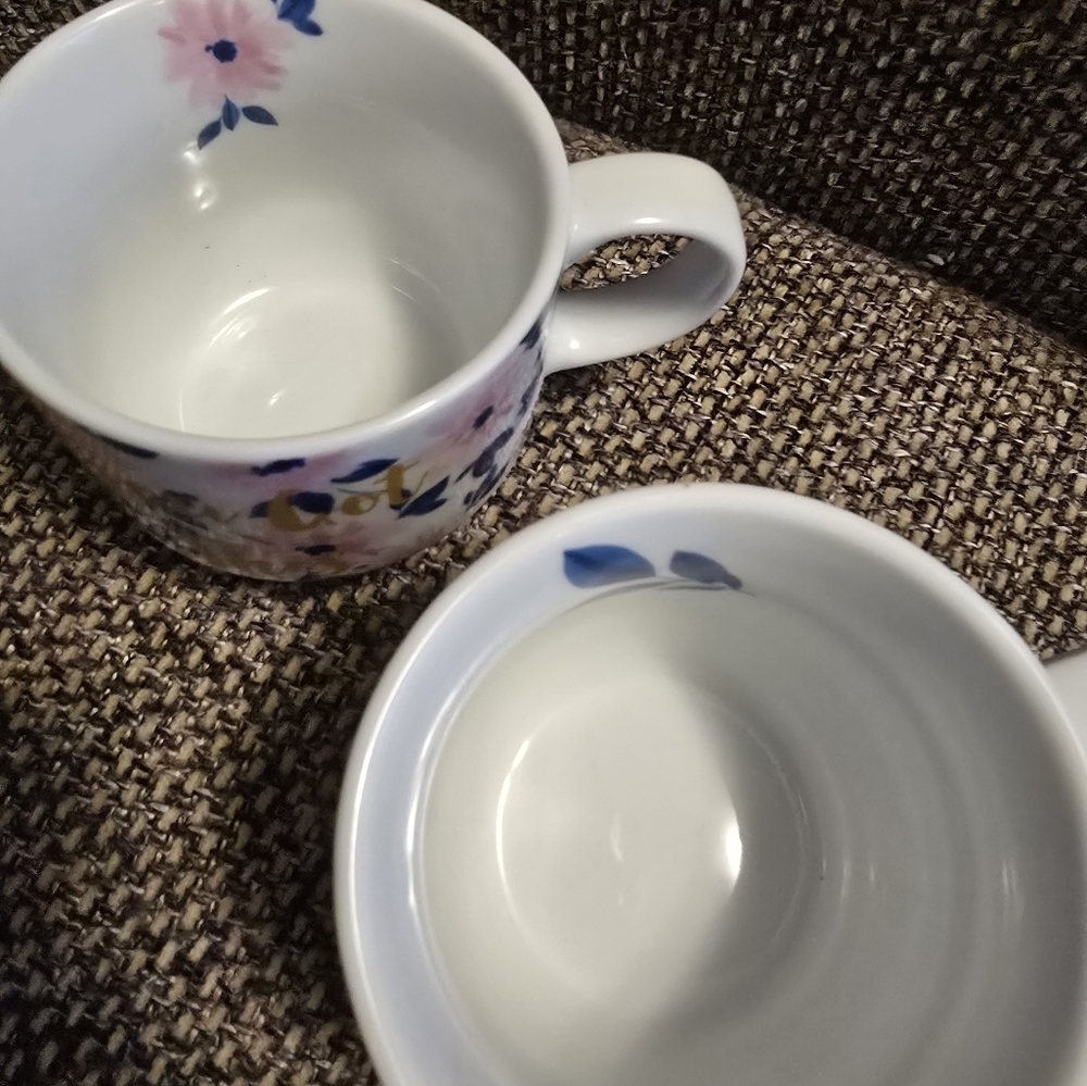 Floral Pier 1 Porcelain Tea Cups - Picture 5 of 6